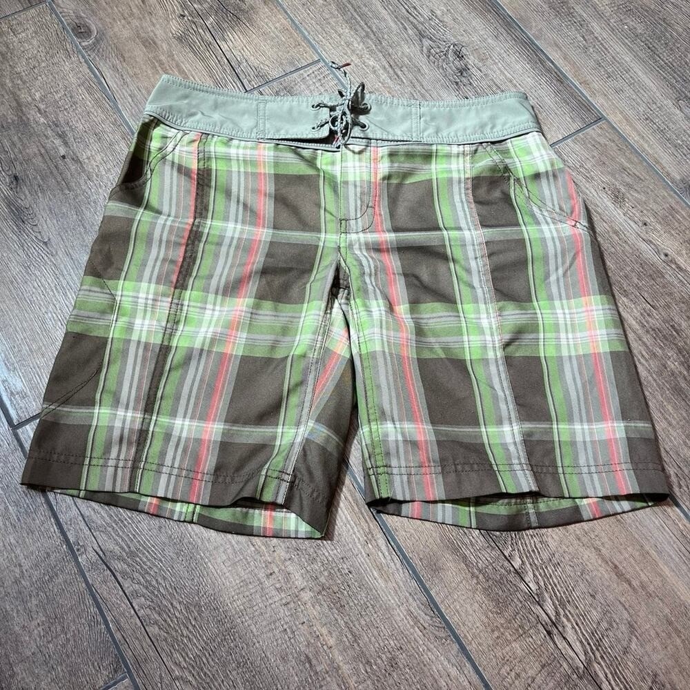 The North Face Plaid Board Outdoor Hiking Shorts Women's Size 8